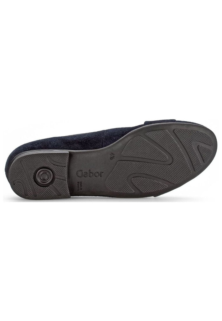 Gabor Comfort Ballerinas Veloursleder Dunkelblau