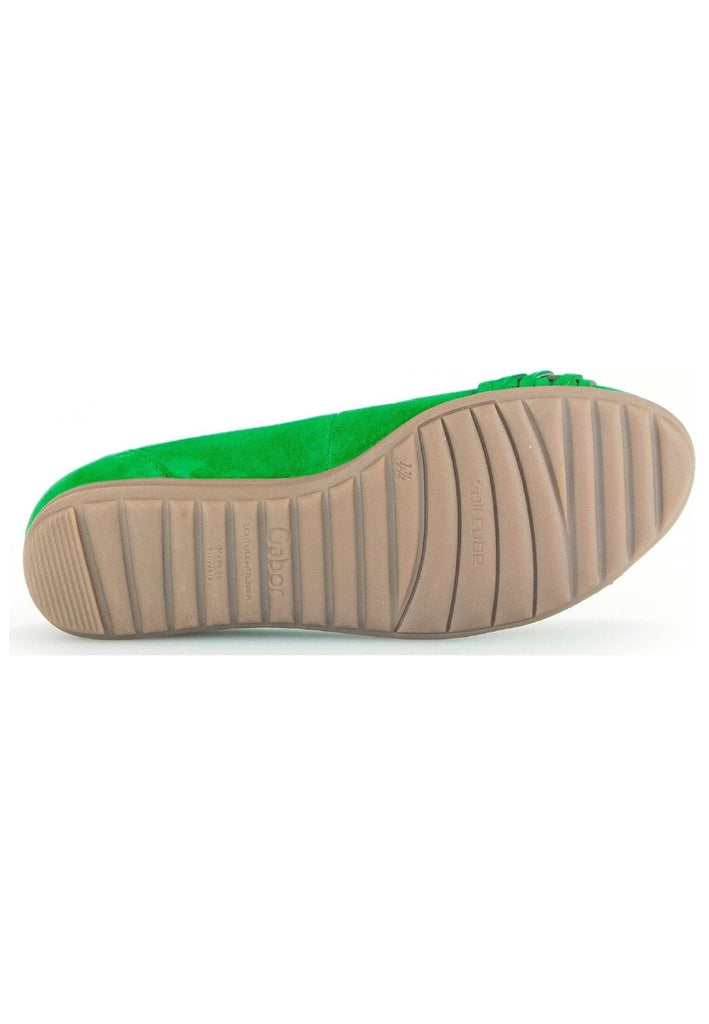 Gabor Comfort Ballerinas Veloursleder Grün