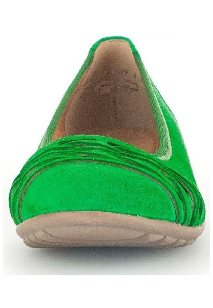 Gabor Comfort Ballerinas Veloursleder Grün