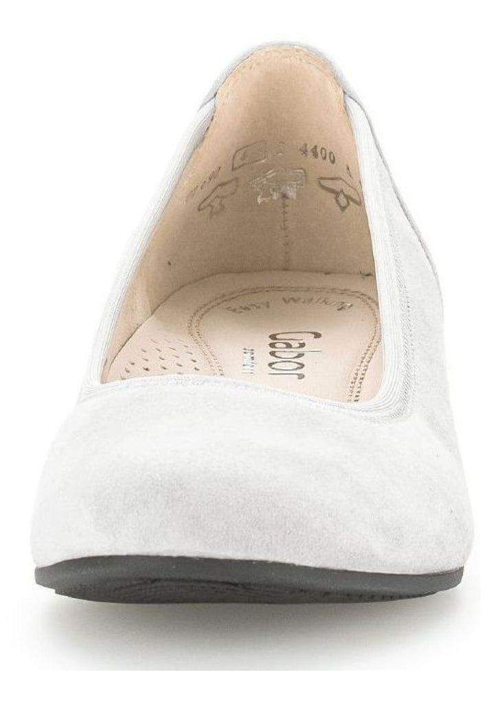 Gabor Comfort Ballerinas Veloursleder Hellgrau