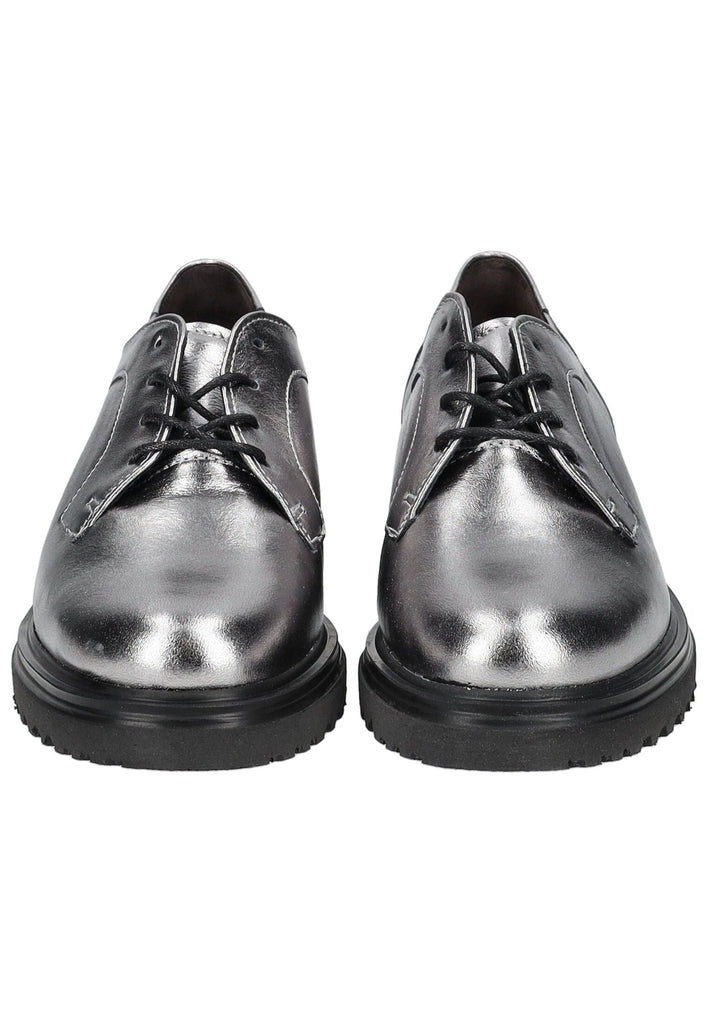 Gabor Comfort Halbschuhe Leder Silber