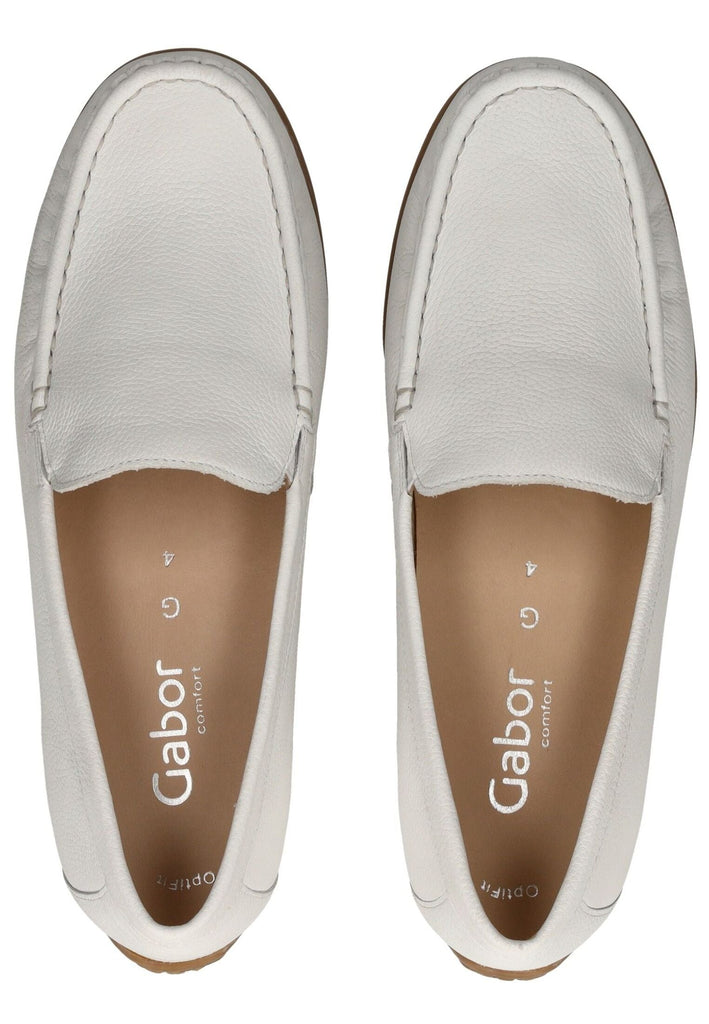 Gabor Comfort Mokassin Leder Weiß