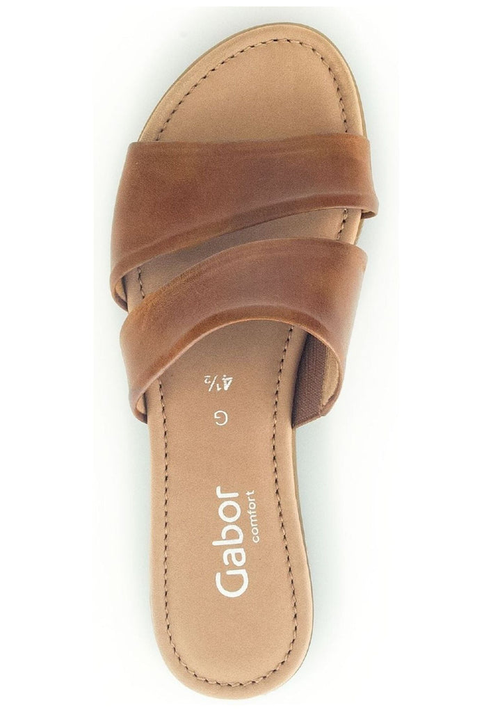 Gabor Comfort Pantoletten Leder Camel