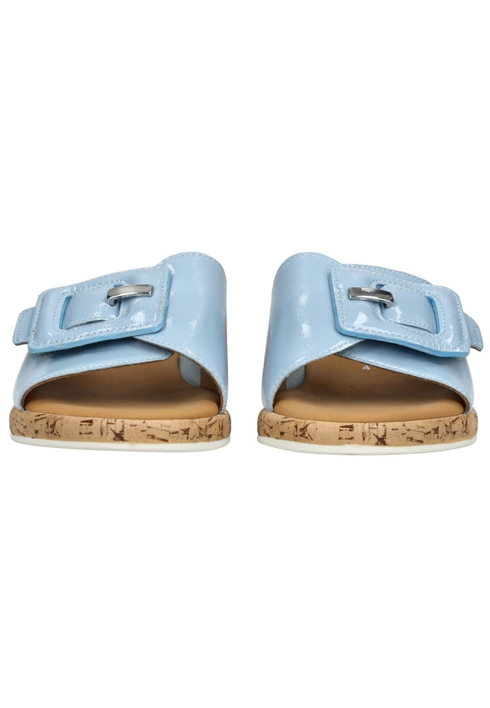 Gabor Comfort Pantoletten Leder Hellblau