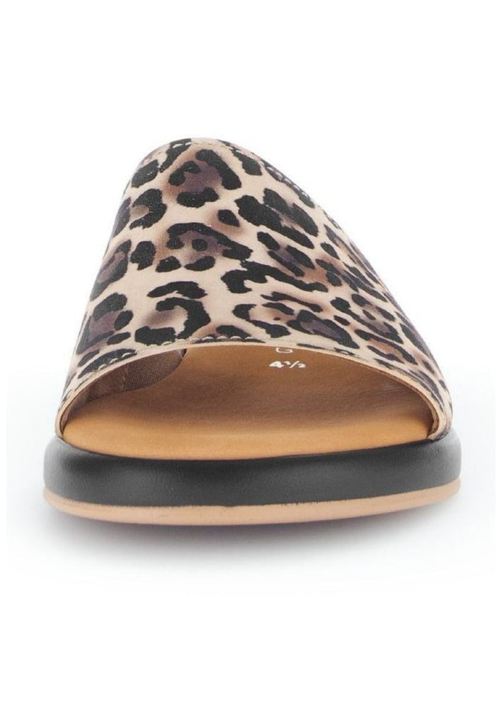 Gabor Comfort Pantoletten Leder Leopard