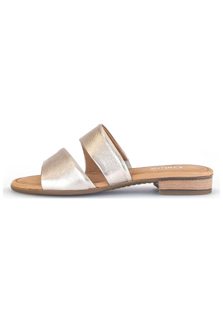 Gabor Comfort Pantoletten Leder Puder