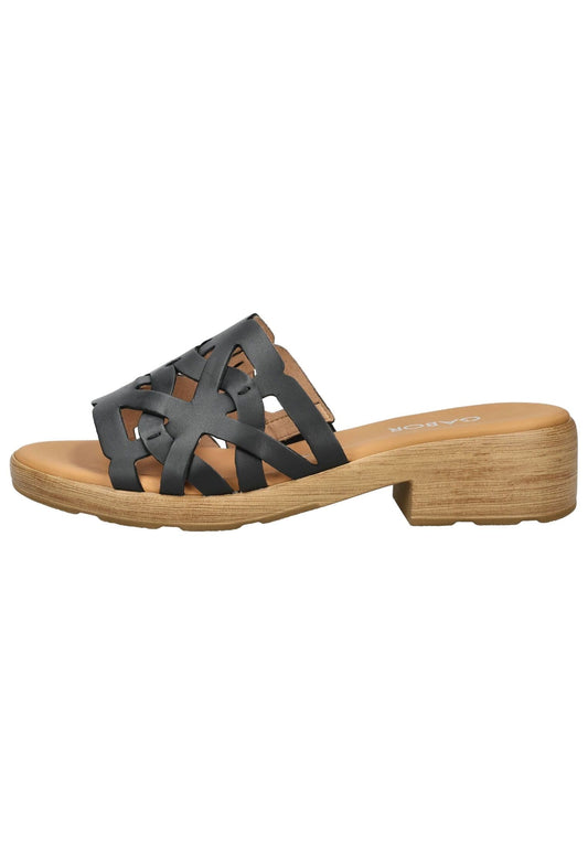 Gabor Comfort Pantoletten Leder Schwarz