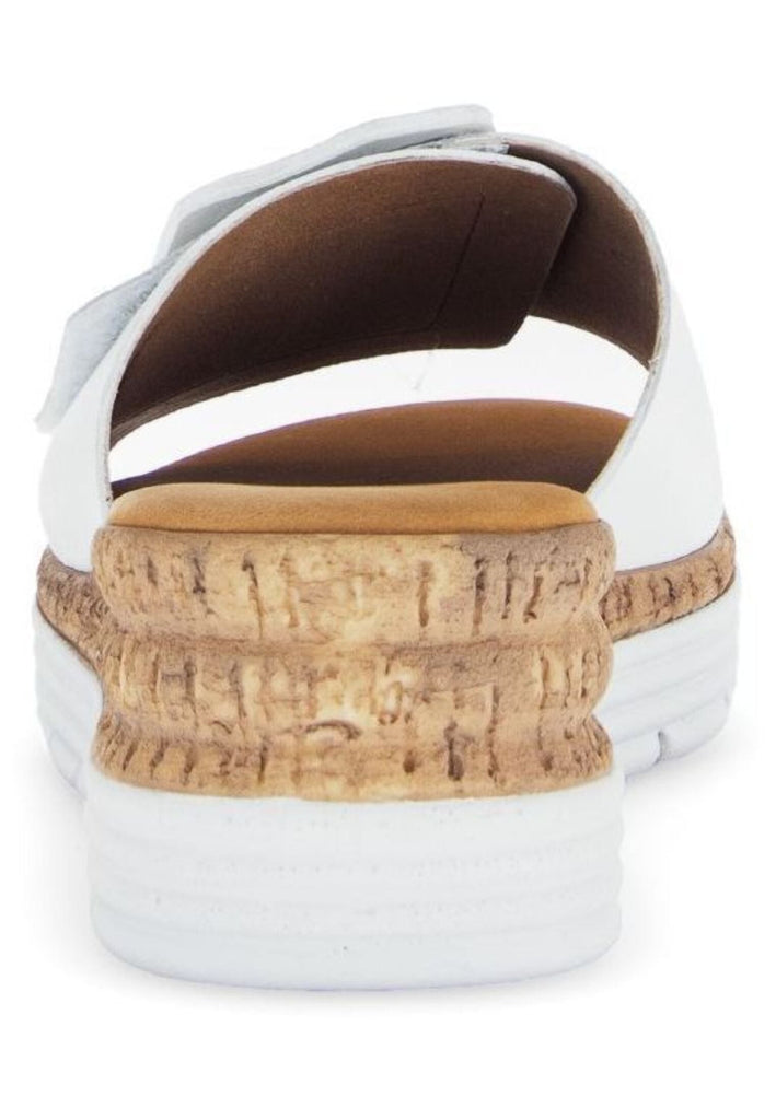 Gabor Comfort Pantoletten Leder Weiß