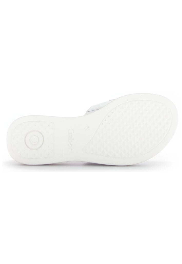 Gabor Comfort Pantoletten Leder Weiß
