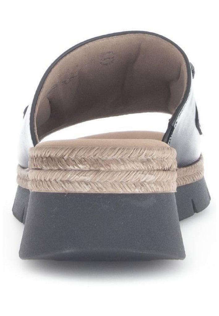 Gabor Comfort Pantoletten Nappaleder Schwarz