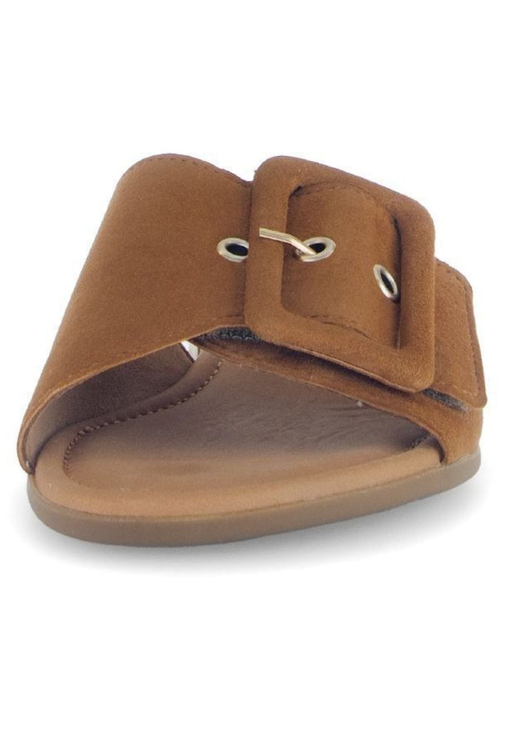 Gabor Comfort Pantoletten Veloursleder Braun