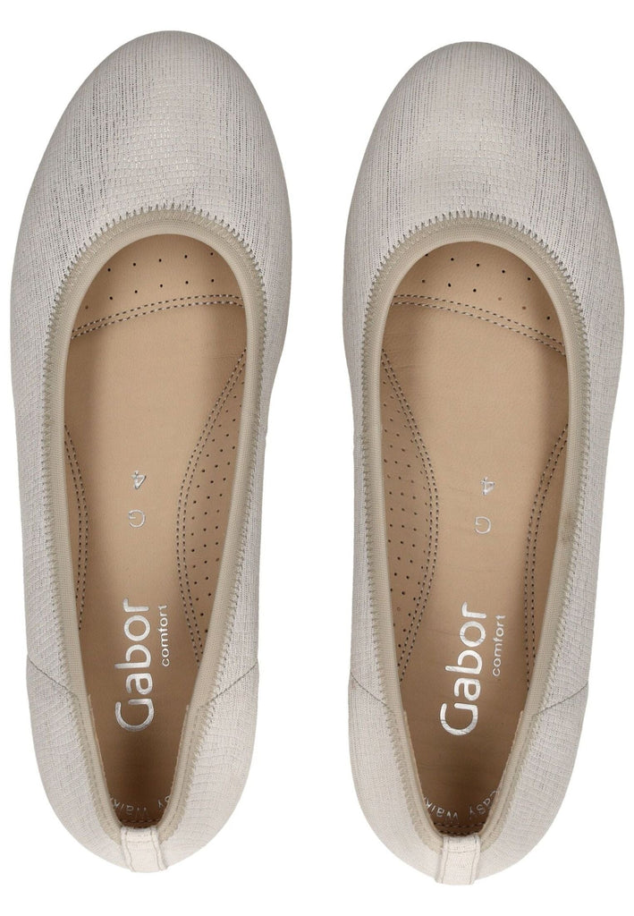 Gabor Comfort Pumps Leder Weiß Kombi