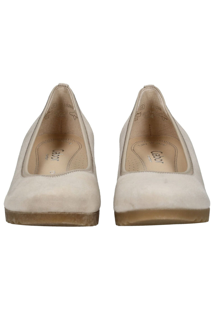 Gabor Comfort Pumps Veloursleder Beige