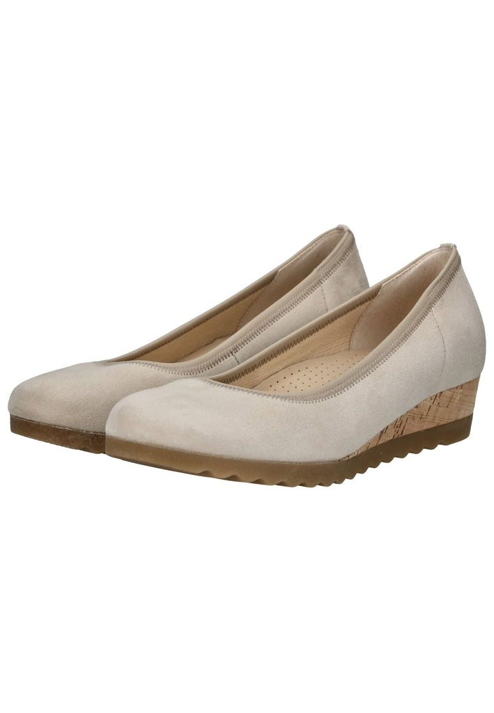 Gabor Comfort Pumps Veloursleder Beige