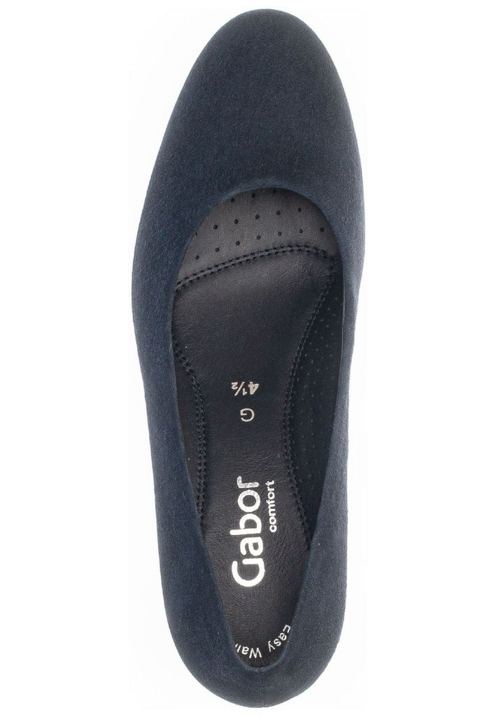 Gabor Comfort Pumps Veloursleder Dunkelblau