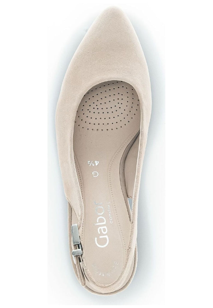 Gabor Comfort Pumps Veloursleder Hellbeige