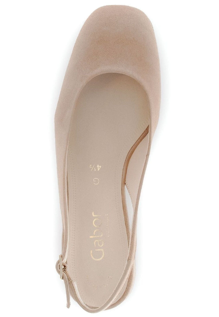 Gabor Comfort Pumps Veloursleder Sand