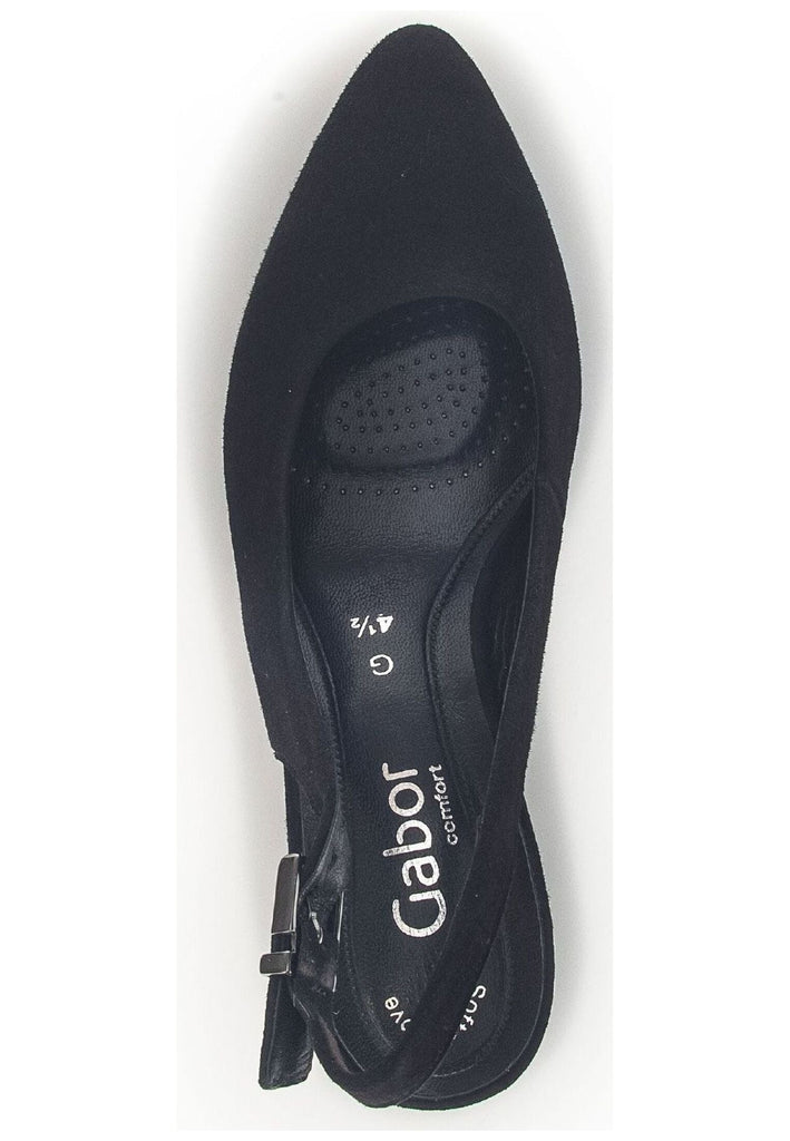 Gabor Comfort Pumps Veloursleder Schwarz