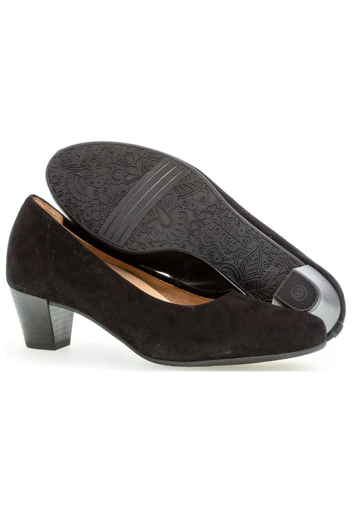 Gabor Comfort Pumps Veloursleder Schwarz