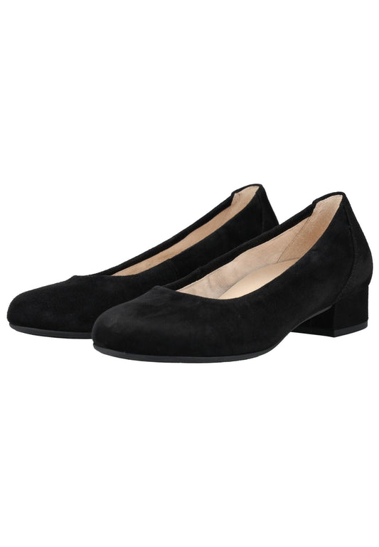 Gabor Comfort Pumps Veloursleder Schwarz/Schwarz