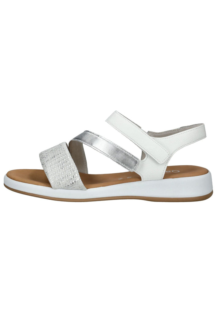 Sandalen Gabor Comfort Sandalen Leder Weiß/Silber