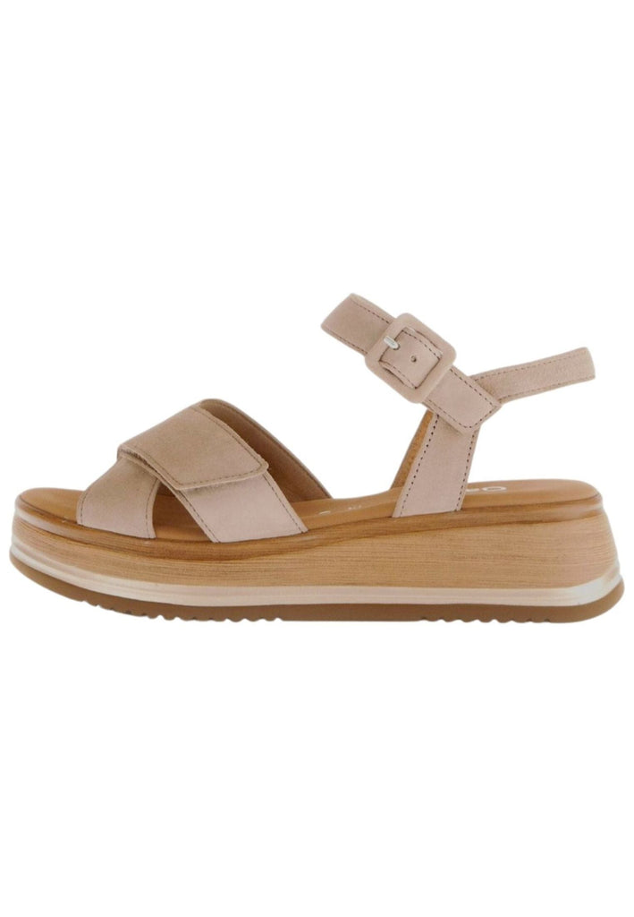 Sandalen Gabor Comfort Sandalen Veloursleder Sand