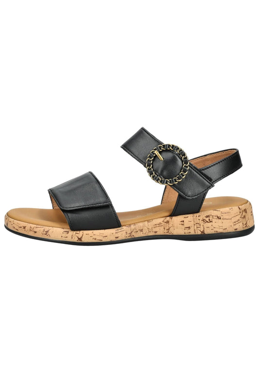 Gabor Comfort Sandalen Glattleder Schwarz