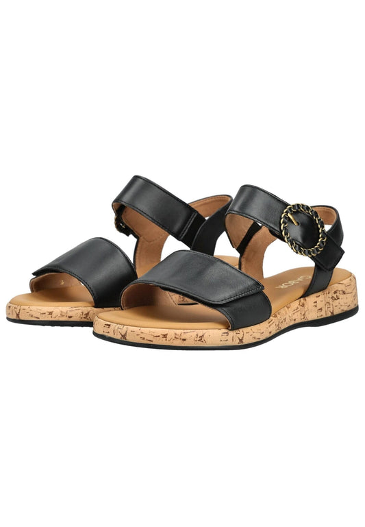 Gabor Comfort Sandalen Glattleder Schwarz