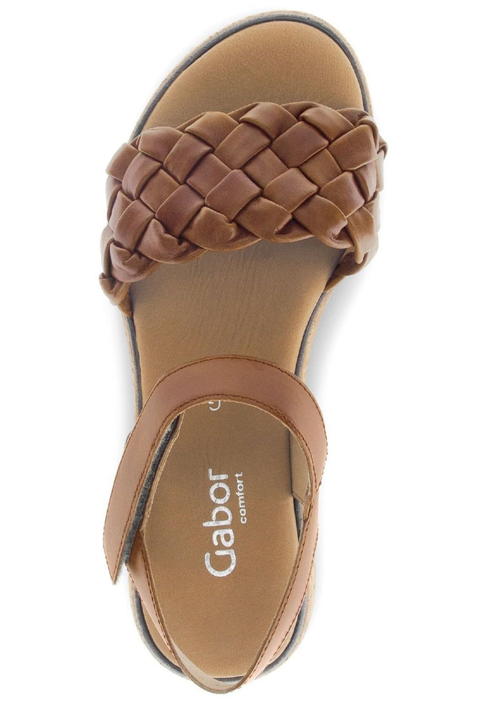 Gabor Comfort Sandalen Leder Camel