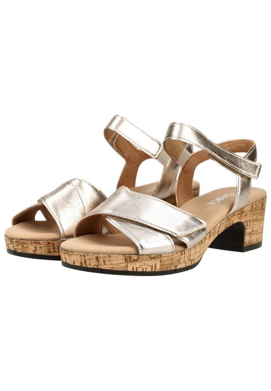 Gabor Comfort Sandalen Leder Gold