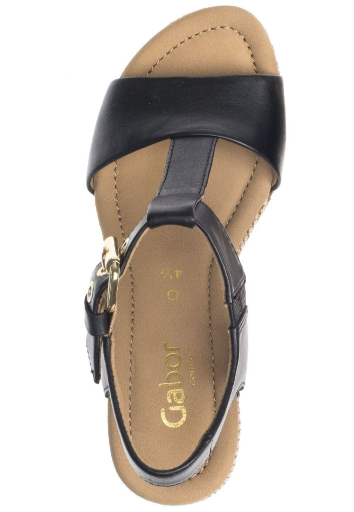 Gabor Comfort Sandalen Leder Schwarz