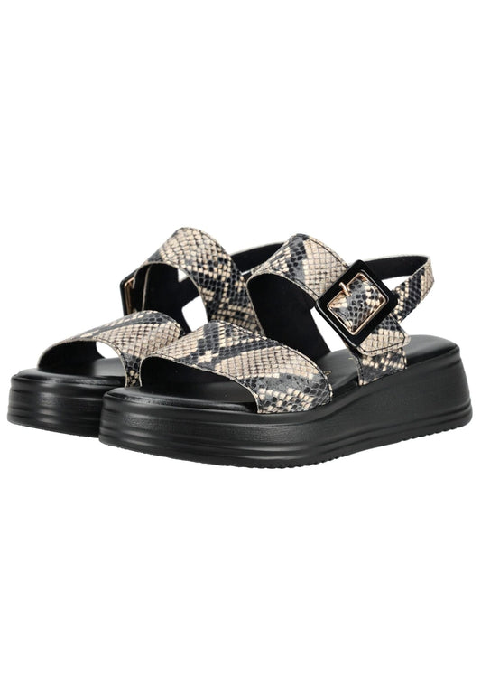 Gabor Comfort Sandalen Leder Schwarz/Weiß