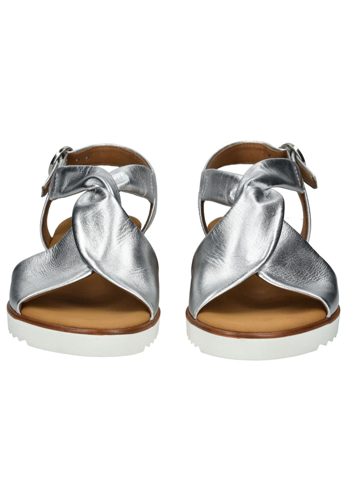 Gabor Comfort Sandalen Leder Silber