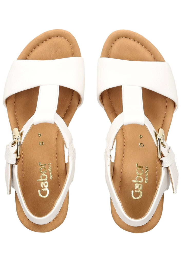 Gabor Comfort Sandalen Leder Weiß