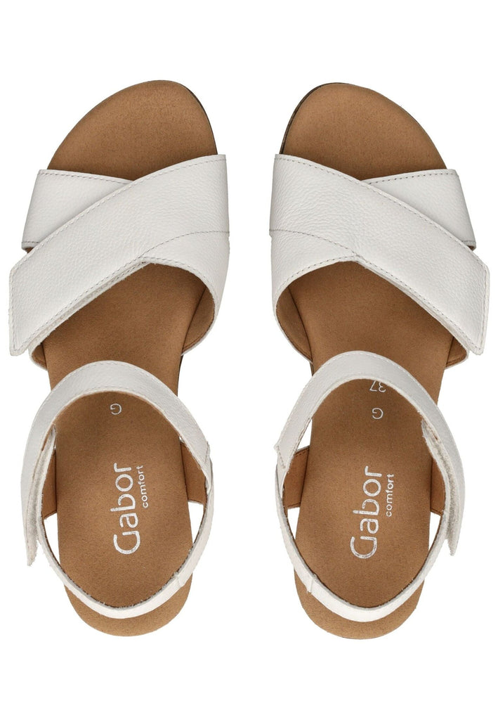 Gabor Comfort Sandalen Leder Weiß