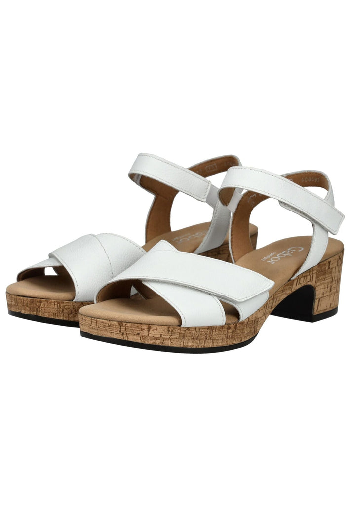 Gabor Comfort Sandalen Leder Weiß