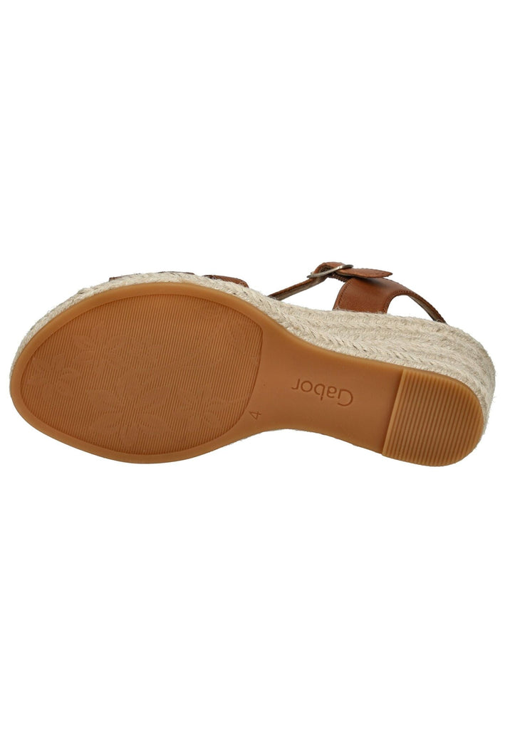 Gabor Comfort Sandalen Nappaleder Cognac