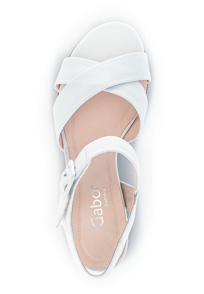 Gabor Comfort Sandalen Nappaleder Weiß