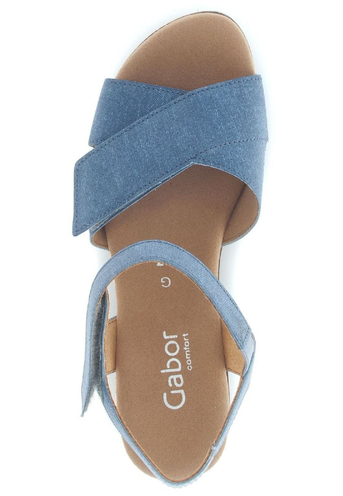 Gabor Comfort Sandalen Textil Jeans
