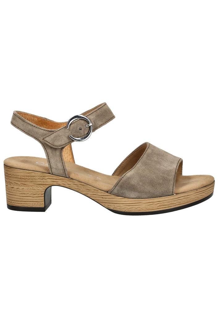 Gabor Comfort Sandalen Veloursleder Beige