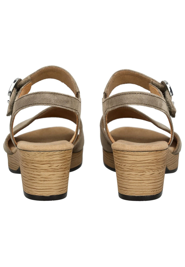 Gabor Comfort Sandalen Veloursleder Beige