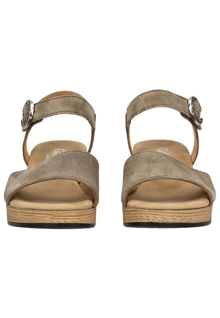 Gabor Comfort Sandalen Veloursleder Beige