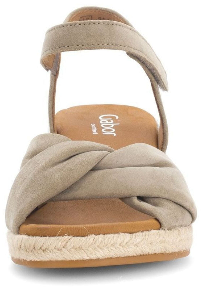 Gabor Comfort Sandalen Veloursleder Beige
