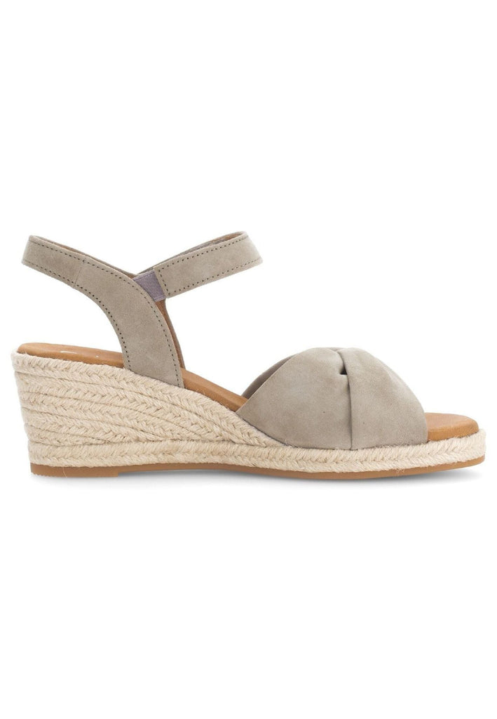 Gabor Comfort Sandalen Veloursleder Beige