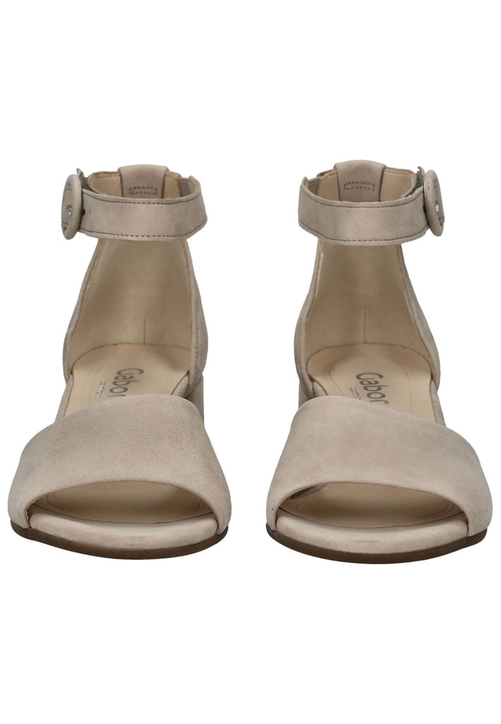 Gabor Comfort Sandalen Veloursleder Beige