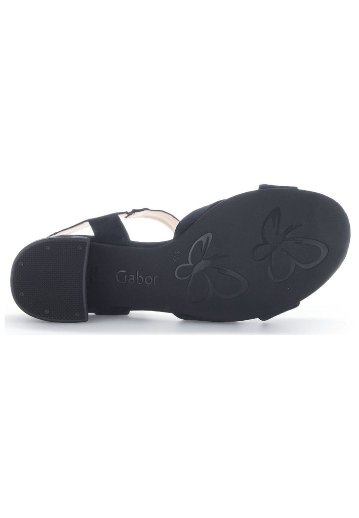 Gabor Comfort Sandalen Veloursleder Dunkelblau