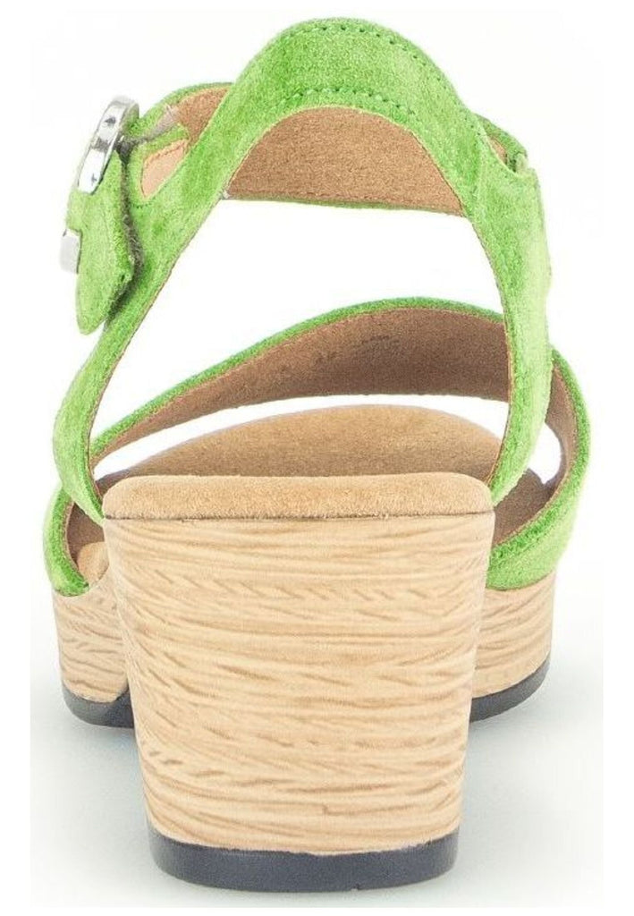 Gabor Comfort Sandalen Veloursleder Green