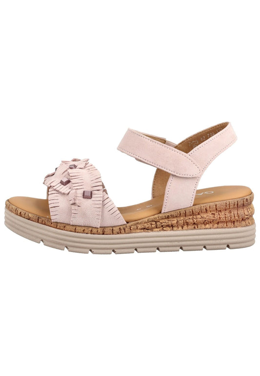 Gabor Comfort Sandalen Veloursleder Rosa