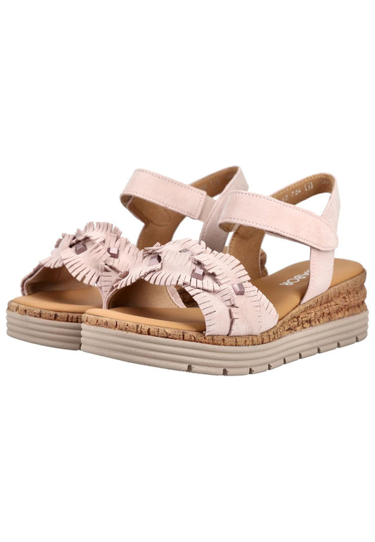 Gabor Comfort Sandalen Veloursleder Rosa