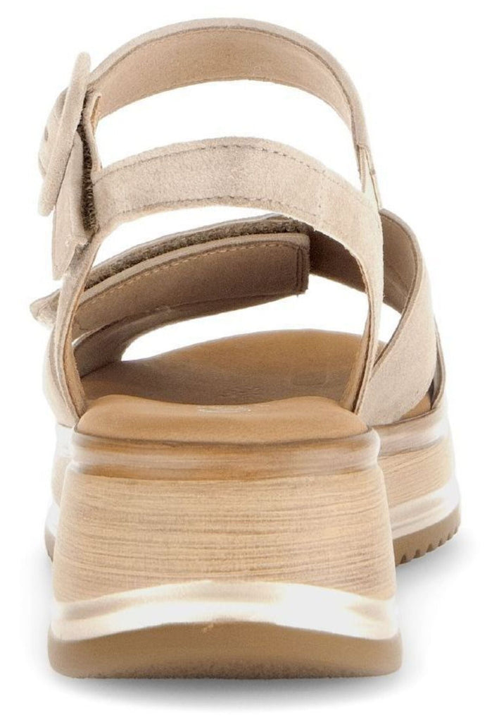 Gabor Comfort Sandalen Veloursleder Sand
